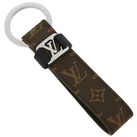 louis vuitton leather keyring